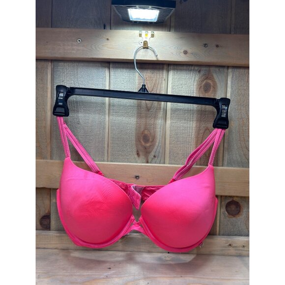 Victorias Secret Very Sexy Push-Up Bra 34DD Pink Nylon & Spandex - Picture 1 of 4